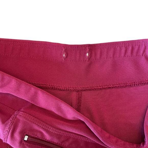 Nike Dri-Fit Cropped Running Capri Legging Maroon Size Small 0645CON - Picture 6 of 11